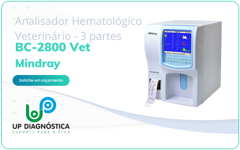 Analisador Hematológico Veterinário - 3 partes - BC 2800 Vet