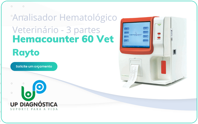 Analisador Hematológico Veterinário - 3 partes - Hemacounter 60 Vet